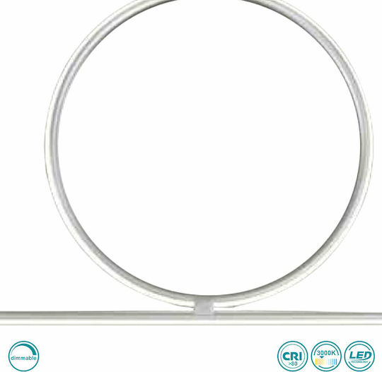 Ondaluce Pl.Acrobat.50/Silver Deckenleuchte 100cm Silber mit Integrierter LED