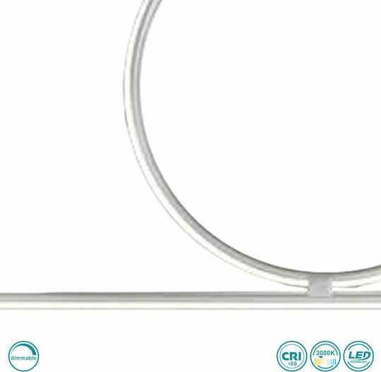 Ondaluce Pl.Acrobat.40/Silver Deckenleuchte 100cm Silber mit Integrierter LED
