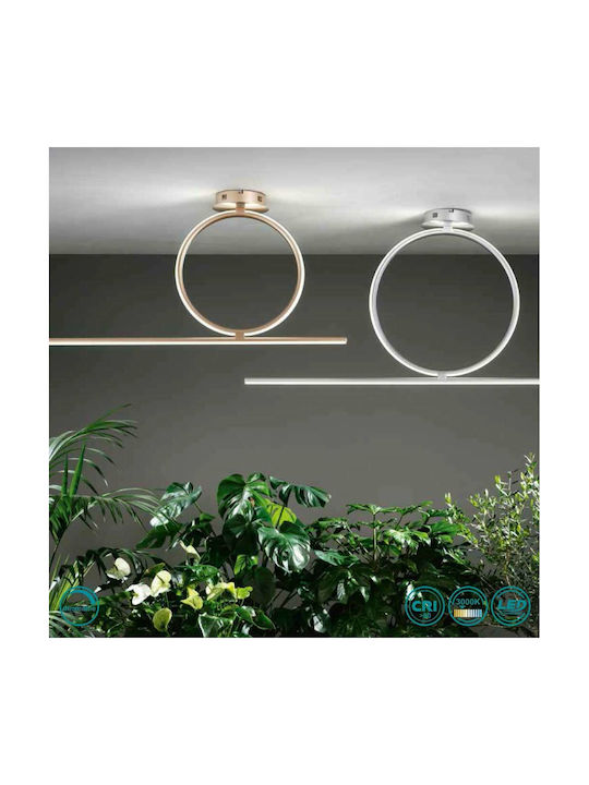 Ondaluce Pl.Acrobat.40/Silver Deckenleuchte 100cm Silber mit Integrierter LED