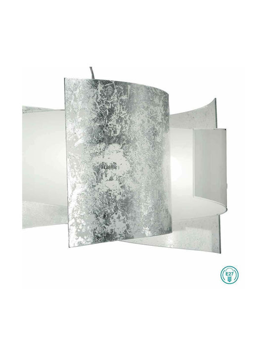Ondaluce So.2021/Fa Pendant Light Silver with Socket E27 62cm