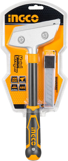 Ingco Spachtelmesser mit Griff für Verwendung in Farben 100mm 1Stück
