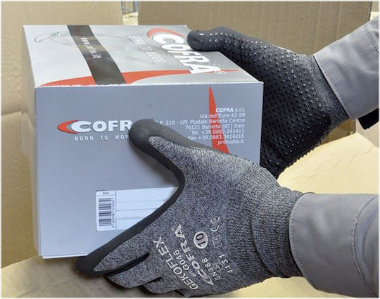 Cofra Gekoflex Wasserdicht Arbeitshandschuhe Gray Nitril 1Stück
