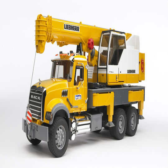 Bruder Mack Granite Liebherr Кранова Камион Мащаб 1:16 За 3+ Години