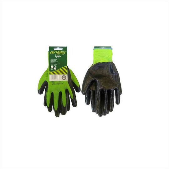 Galaxy Lynx Gloves for Work Green Nitrile 1pcs