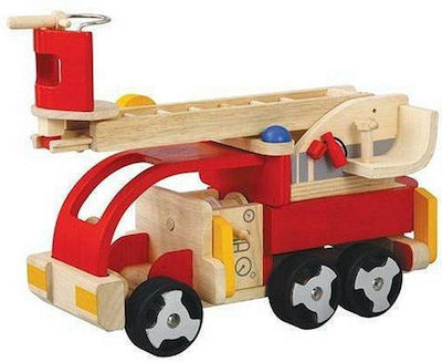 Plan Toys Πυροσβεστική Δύο Πυροσβέστες Писта Пожарна кола 63100