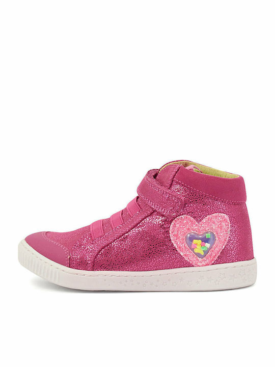 Kinder Sneakers Hoch Anatomisch mit Klettverschluss Rosa
