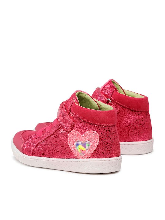 Kinder Sneakers Hoch Anatomisch mit Klettverschluss Rosa