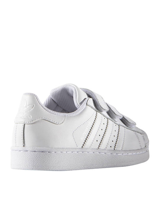 Kids Sneakers Superstar Foundation Cf C with Straps White