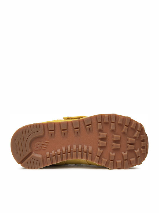 574 Classic 574 Kids Sneakers with Scratch Yellow