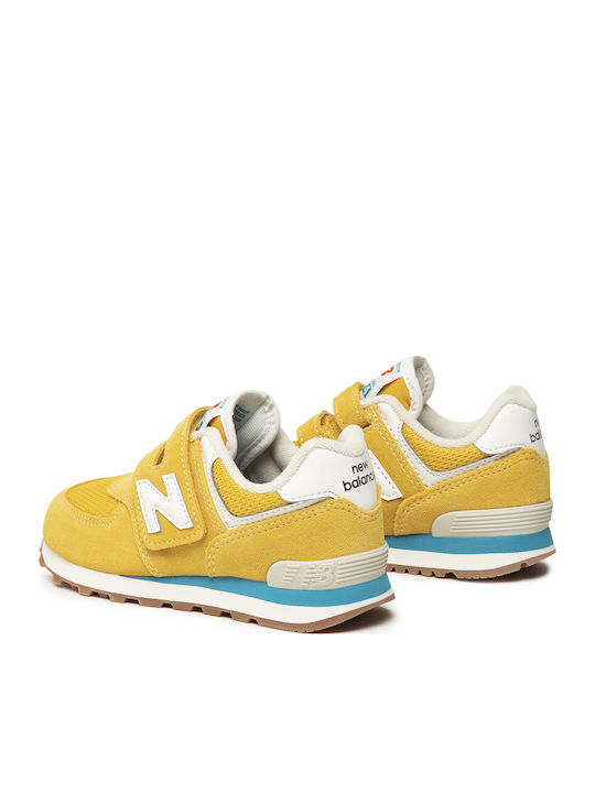 574 Classic 574 Kids Sneakers with Scratch Yellow