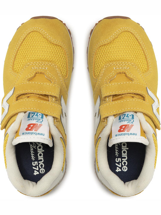 574 Classic 574 Kids Sneakers with Scratch Yellow