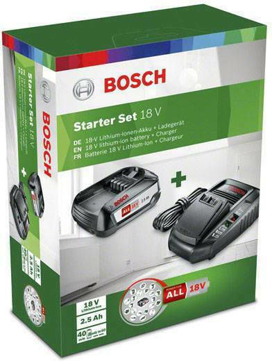 Bosch Σετ Μπαταρίας Λιθίου Χωρητικότητας 2.5Ah 18V με Φορτιστή