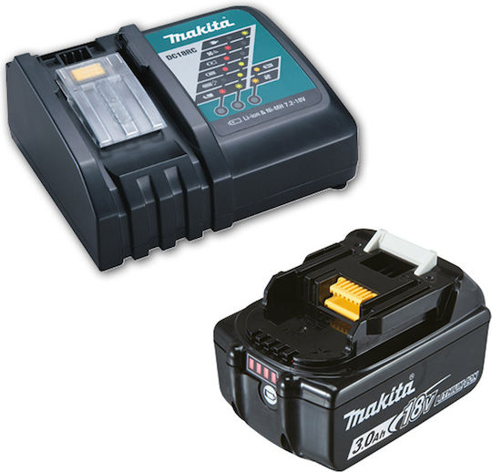 Makita Комплект Батерия Литиеви Капацитет 3Ах 18V със Зарядно DC18RC