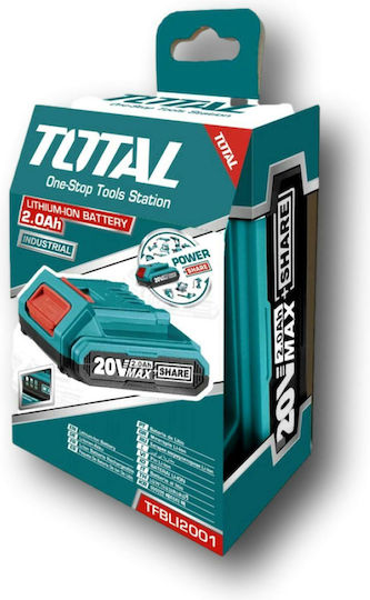Total Батерия за Инструменти Литиеви 20V с Капацитет 2Ах