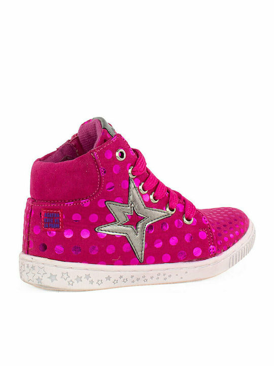 Kids Sneakers High Anatomic Fuchsia