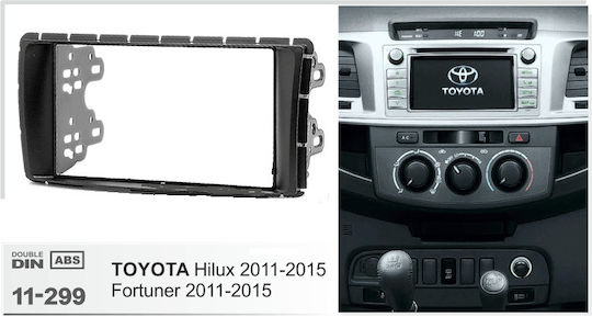 DIN Fascia Panels 2 Din for Toyota Fortuner / Hilux 2011-2015