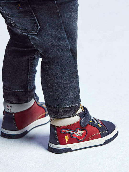 Παιδικά Sneakers High με Σκρατς Πολύχρωμα