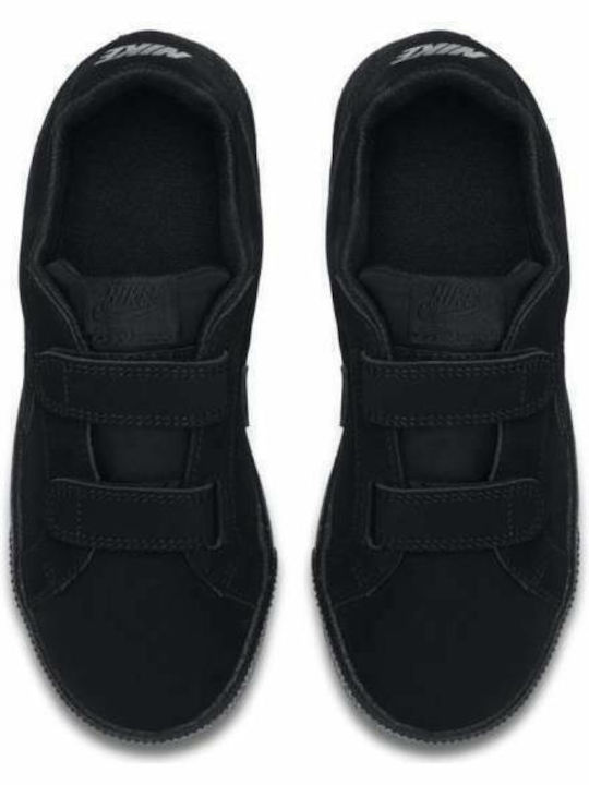 Court Royale Psv Παιδικά Sneakers Ανατομικά με Σκρατς Μαύρα