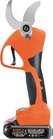 Kraft Pruning Shears Battery Brushless 21V 2x2.5Ah with Maximum Cutting Diameter 40mm in Carrying Case