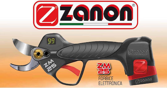 Zanon ZM 25 Ψαλίδι Κλαδέματος Μπαταρίας 16.8V 3x2.5Ah με Μέγιστη Διάμετρο Κοπής 25mm σε Βαλιτσάκι Μεταφοράς