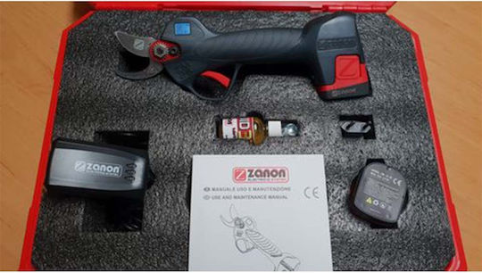 Zanon ZM 25 Ψαλίδι Κλαδέματος Μπαταρίας 16.8V 3x2.5Ah με Μέγιστη Διάμετρο Κοπής 25mm σε Βαλιτσάκι Μεταφοράς