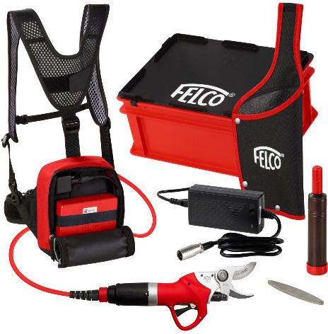 Felco 812 and Power Pack Pruning Shears Battery 36V 1x3.1Ah with Maximum Cutting Diameter 35mm