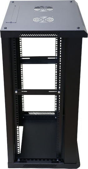 Extralink Επιδαπέδια Καμπίνα Rack 15U 60x45cm Μαύρο EX.14329