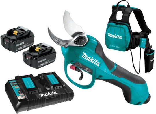 Makita Ψαλίδι Κλαδέματος Μπαταρίας 36V Solo με Μέγιστη Διάμετρο Κοπής 33mm σε Βαλιτσάκι Μεταφοράς