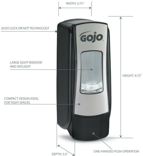 Gojo ADX-7 Commercial Foam Dispenser 700ml Black
