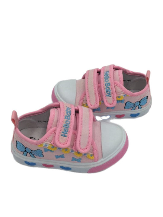 Παιδικά Sneakers με Σκρατς Ροζ
