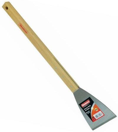 Benman Spatula Scraper Metallic 100mm with Wooden Handle 70496