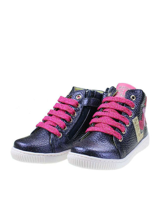 Kinder Sneakers Hoch Anatomisch Blau