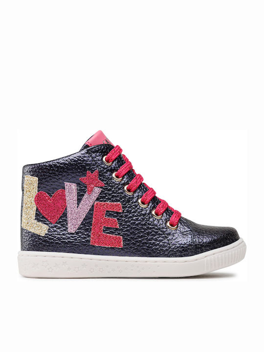 Kinder Sneakers Hoch Anatomisch Blau