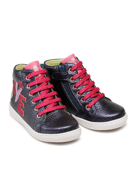 Kinder Sneakers Hoch Anatomisch Blau