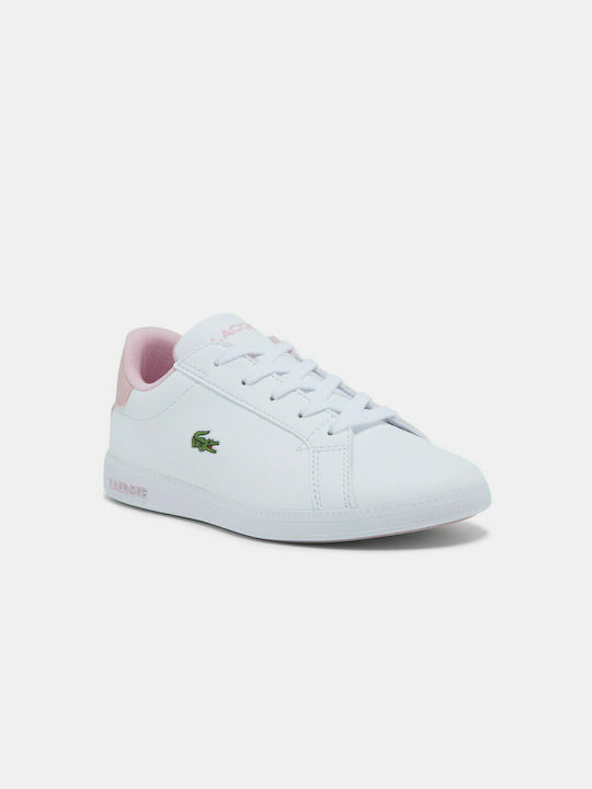 Lacoste Παιδικό Sneaker Graduate για Κορίτσι Λευκό