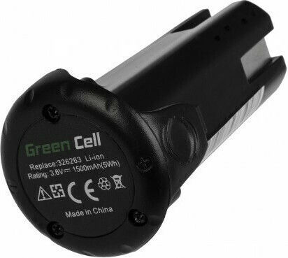 Green Cell Tool Battery Lithium 3.6V with Capacity 1.5Ah