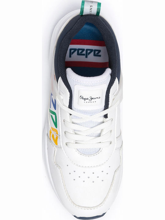 David Kinder Sportschuhe Tennis mit Schnürsenkeln Weiß