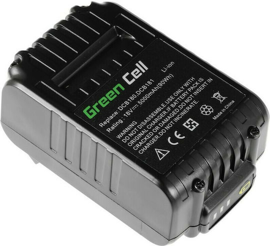 Green Cell Μπαταρία Εργαλείου Λιθίου 18V με Χωρητικότητα 5Ah