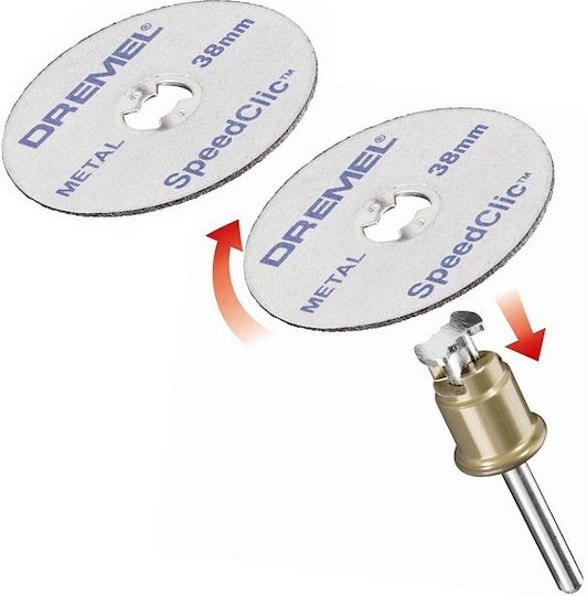 Dremel SC406 38.0mm Speedclic Starter Set Disc de tăiere Metalic 38mm 2buc