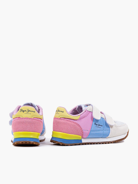 Sydney Basic Παιδικά Sneakers με Σκρατς Ροζ