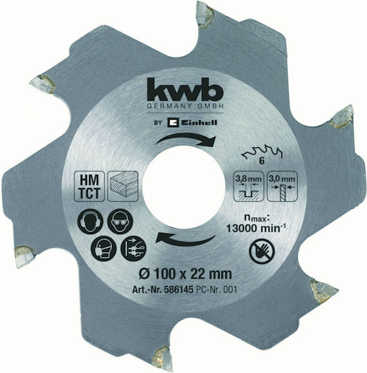 KWB Δίσκος Κοπής Ξύλου 100mm