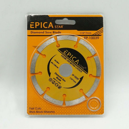 Epica Star Diamond Saw Blade Cutting Disc Construction Materials Hole Diameter 115mm 1pcs
