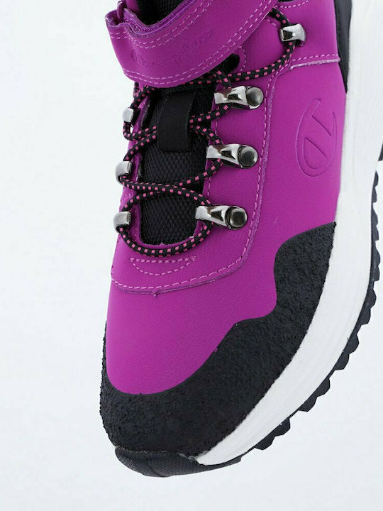 Climb Kinder Sneakers Hoch mit Klettverschluss Lila