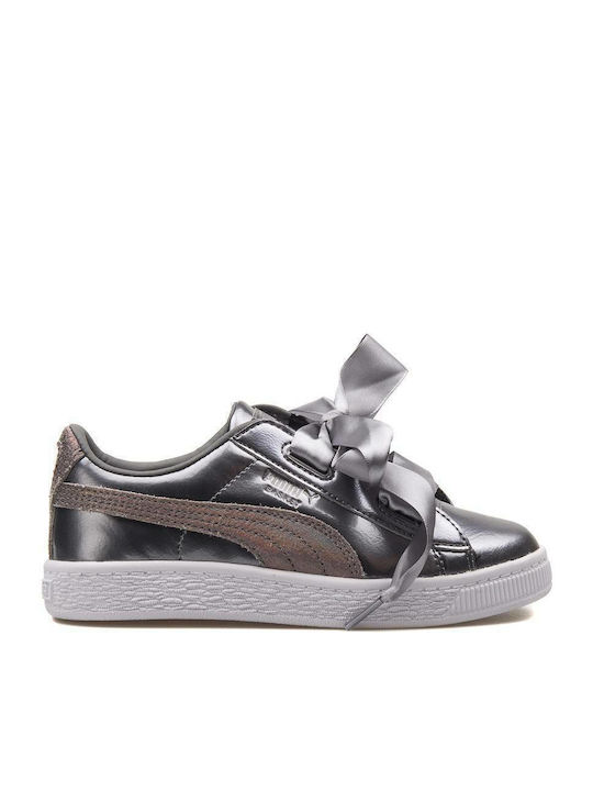 Basket Heart Lunar Lux Детски маратонки Low Сребристи
