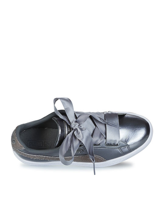 Basket Heart Lunar Lux Детски маратонки Low Сребристи
