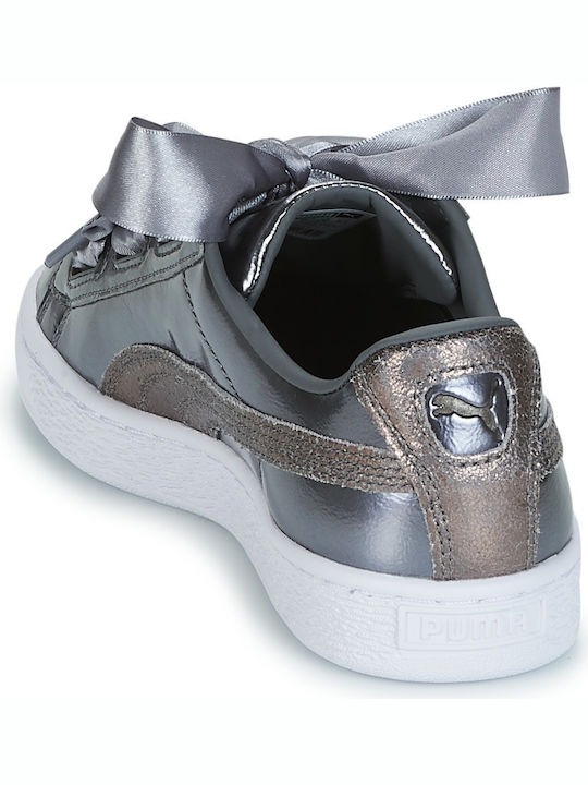 Basket Heart Lunar Lux Детски маратонки Low Сребристи