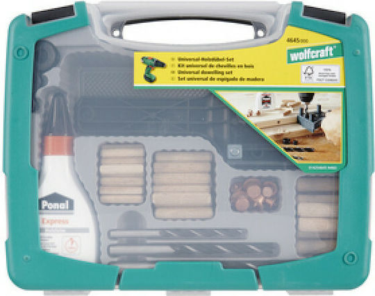 Wolfcraft Set Dowels General Use 79pcs 4645000