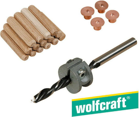 Wolfcraft Set Dowels & Drill 10mm 2918000
