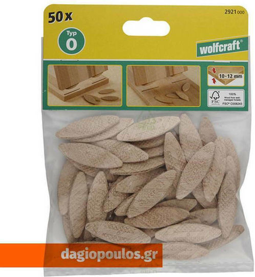 Wolfcraft Biscuit Dowels No.10 50pcs 2922000