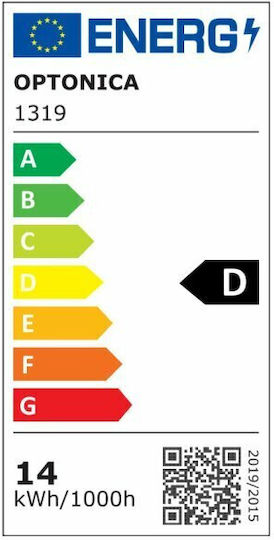 Optonica Bec LED 14W pentru Soclu E27 și Formă A60 Alb rece 2000lm